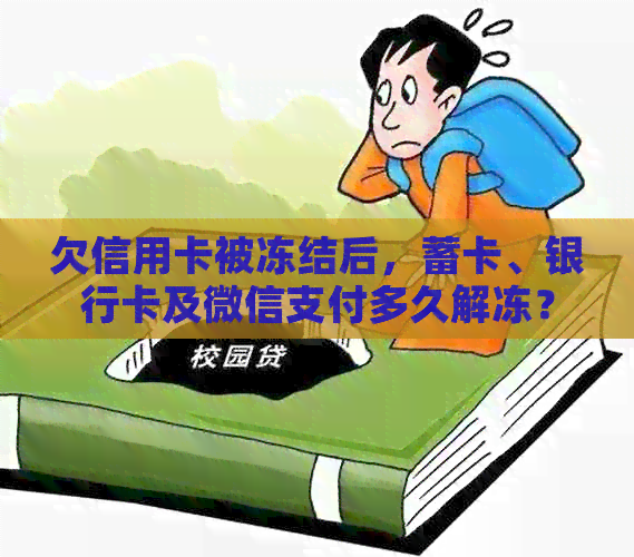 欠信用卡被冻结后，蓄卡、银行卡及微信支付多久解冻？