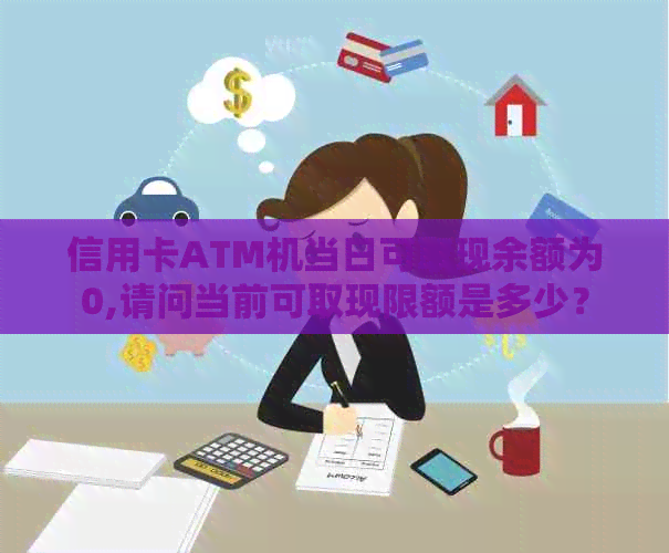 信用卡ATM机当日可取现余额为0,请问当前可取现限额是多少？