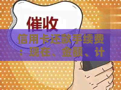 信用卡还款手续费：现在、金额、计算方式