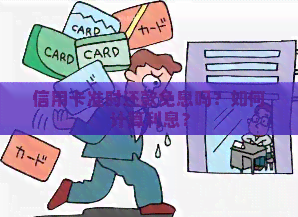 信用卡准时还款免息吗？如何计算利息？