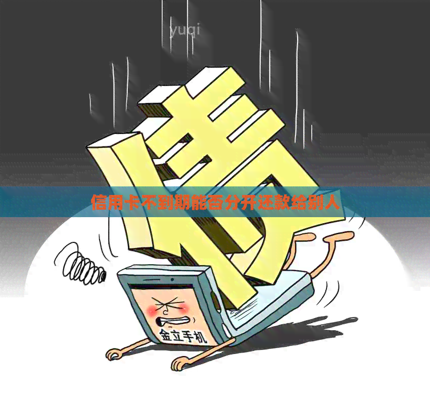 信用卡不到期能否分开还款给别人