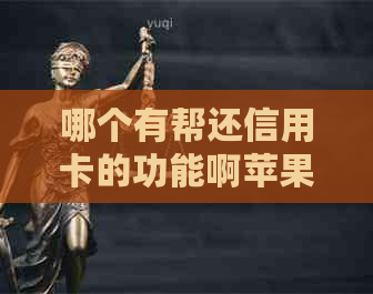 哪个有帮还信用卡的功能啊苹果微信平台