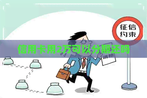 信用卡用2万可以分期还吗