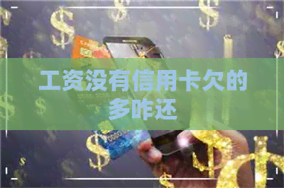 工资没有信用卡欠的多咋还