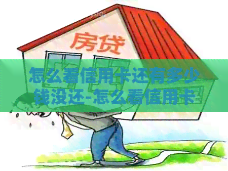 怎么看信用卡还有多少钱没还-怎么看信用卡还有多少钱没还清