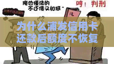 为什么浦发信用卡还款后额度不恢复？