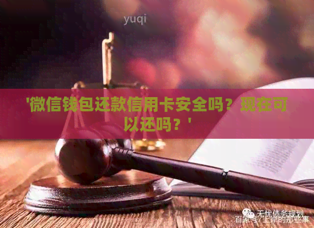 '微信钱包还款信用卡安全吗？现在可以还吗？'