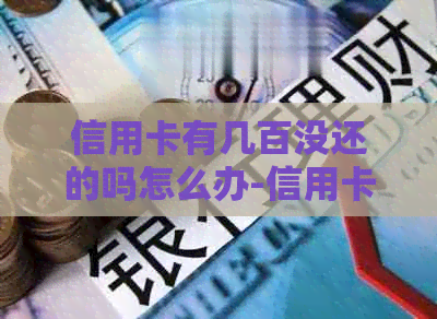 信用卡有几百没还的吗怎么办-信用卡有几百没还的吗怎么办呢