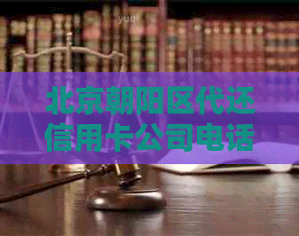 北京朝阳区代还信用卡公司电话地址