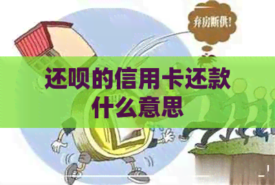 还款的信用卡还款什么意思