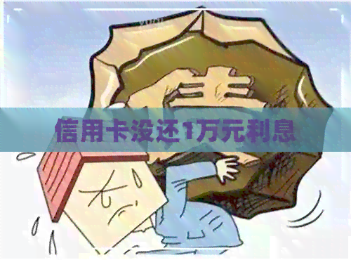 信用卡没还1万元利息