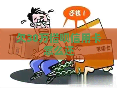 欠30万网贷信用卡怎么还