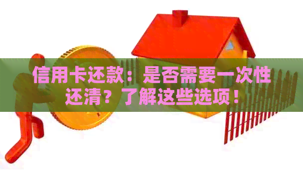 信用卡还款：是否需要一次性还清？了解这些选项！