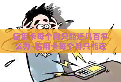信用卡每个月只能还几百怎么办-信用卡每个月只能还几百怎么办呢