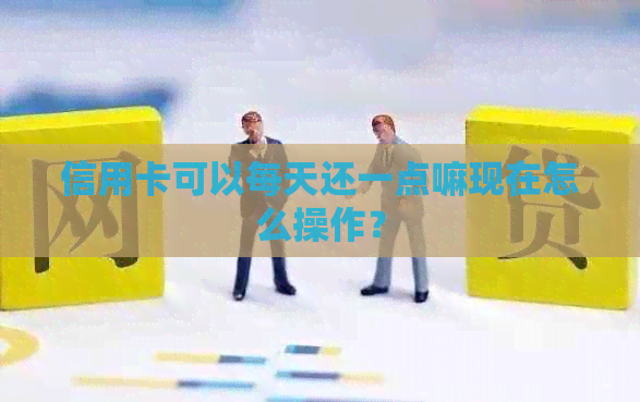 信用卡可以每天还一点嘛现在怎么操作？