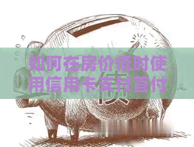 如何在房价低时使用信用卡支付首付并办理购房手续？