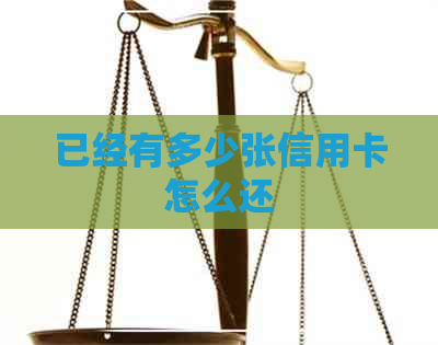 已经有多少张信用卡怎么还