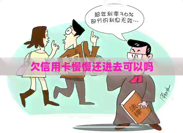 欠信用卡慢慢还进去可以吗
