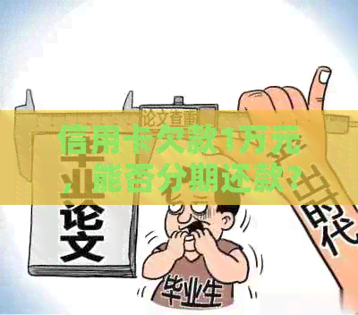 信用卡欠款1万元，能否分期还款？
