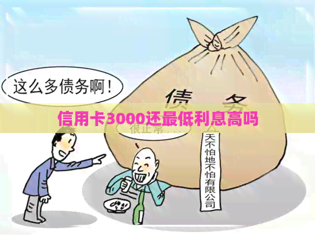 信用卡3000还更低利息高吗