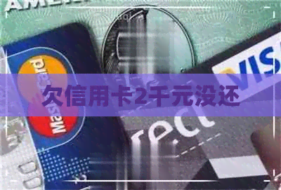 欠信用卡2千元没还