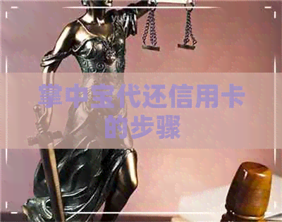 掌中宝代还信用卡的步骤