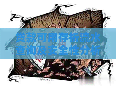 贷款可用存折流水查询及安全性分析