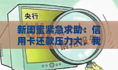新闺蜜紧急求助：信用卡还款压力大，我是否应该使用网贷？