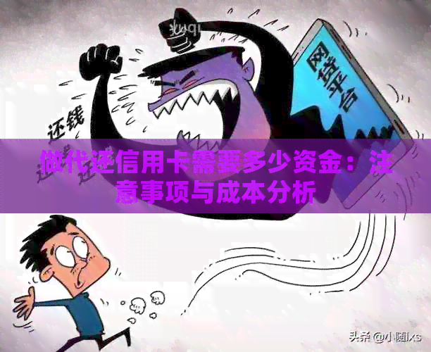 做代还信用卡需要多少资金：注意事项与成本分析