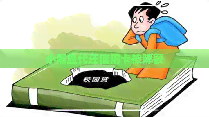 小黑鱼代还信用卡被降额