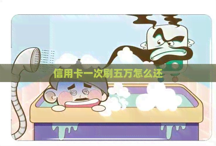 信用卡一次刷五万怎么还