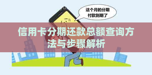 信用卡分期还款总额查询方法与步骤解析