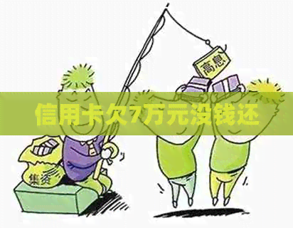 信用卡欠7万元没钱还