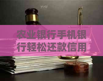 农业银行手机银行轻松还款信用卡详细步骤