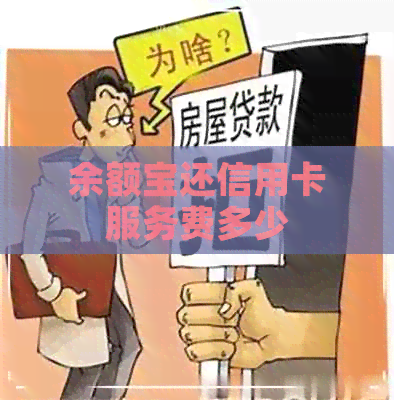 余额宝还信用卡服务费多少