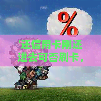 '还信用卡刚还进去可否刷卡，安全吗？怎么办？'