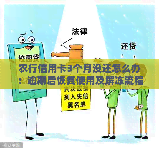 农行信用卡3个月没还怎么办：逾期后恢复使用及解冻流程