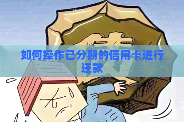 如何操作已分期的信用卡进行还款