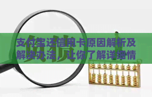 支付宝还信用卡原因解析及解决办法，让你了解详细情况