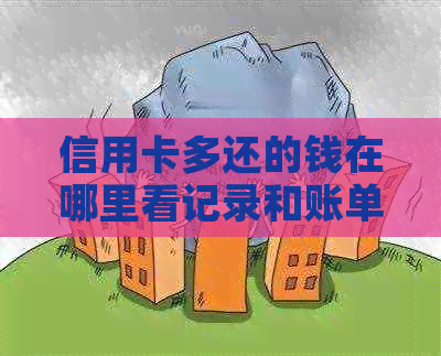 信用卡多还的钱在哪里看记录和账单