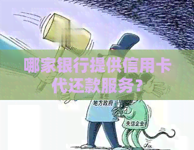 哪家银行提供信用卡代还款服务？