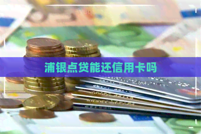 浦银点贷能还信用卡吗