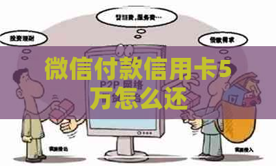 微信付款信用卡5万怎么还
