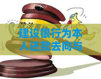 建设银行为本人还款去向与操作指南