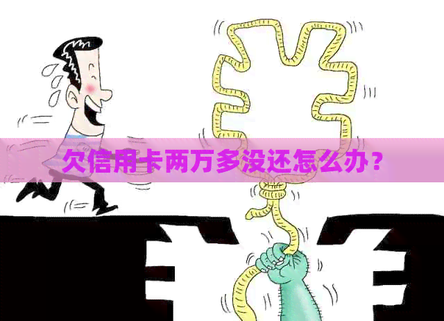 欠信用卡两万多没还怎么办？