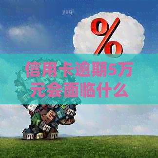 信用卡逾期5万元会面临什么后果？如何解决逾期问题避免坐牢？