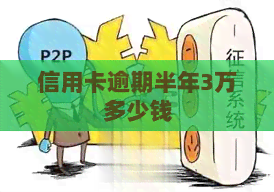 信用卡逾期半年3万多少钱