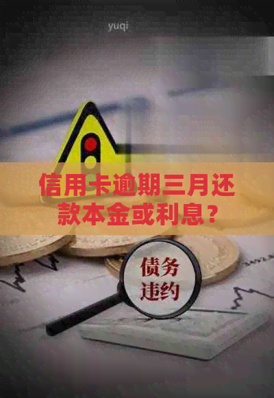 信用卡逾期三月还款本金或利息？