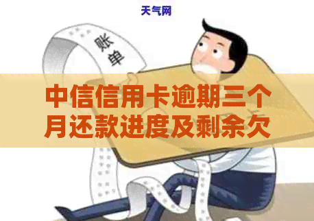 中信信用卡逾期三个月还款进度及剩余欠款分析