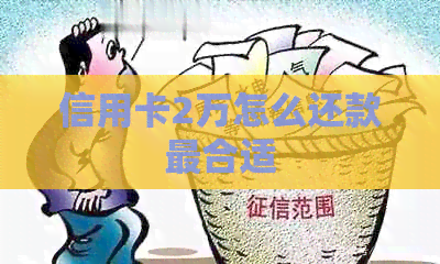 信用卡2万怎么还款最合适